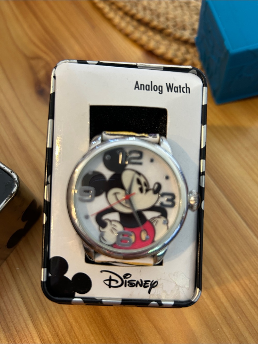 Mickey Mouse Stainless Steel Character Watch - Black, Red, White
